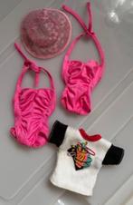 Barbie 2x badpak + 1x hoed + 1x shirt, Verzamelen, Poppen, Ophalen of Verzenden, Gebruikt, Pop