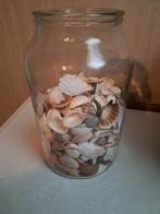 Leuke pot met schelpen., Huis en Inrichting, Ophalen of Verzenden, Zo goed als nieuw