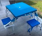 Inklapbare Picknicktafel - 4 Personen, Tuin en Terras, Picknicktafels, Ophalen, Gebruikt, Vierkant, Aluminium