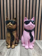 Poezen met zonnebril en Das. Kat, katten, kater., Ophalen of Verzenden, Nieuw, Dier