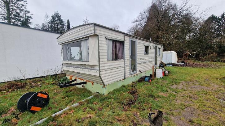 Stacaravan met airconditioning!, Caravans en Kamperen, Stacaravans, tot en met 3, Ophalen