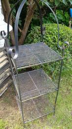 Mooie vierkante tuin-etagère (158 cm hoog) (brocante), Ophalen, Gebruikt