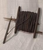 Oude Pootlijn met Houten Klos, Antiek en Kunst, Antiek | Gereedschap en Instrumenten, Ophalen of Verzenden