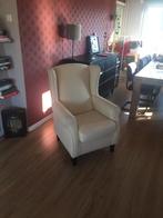 Witte comfortabele fauteuil zit stoel, Ophalen of Verzenden, Zo goed als nieuw