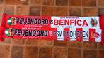Wedstrijdsjaals Feyenoord 2023, PSV & Benfica, Verzamelen, Sportartikelen en Voetbal, Verzenden, Nieuw, Feyenoord, Vaantje of Sjaal