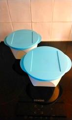 Tupperware,  2 bakjes van 1,5 liter , met deksels., Huis en Inrichting, Keuken | Tupperware, Gebruikt, Ophalen of Verzenden