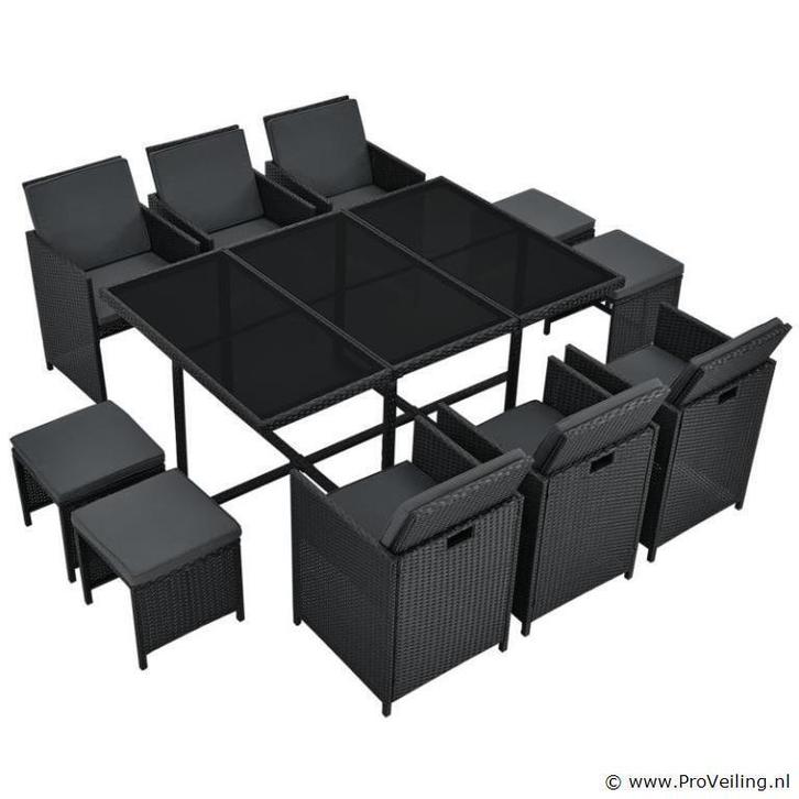 Online Veiling: Polyrotan eetset Baracoa XL, Tuin en Terras, Tuinsets en Loungesets, Nieuw