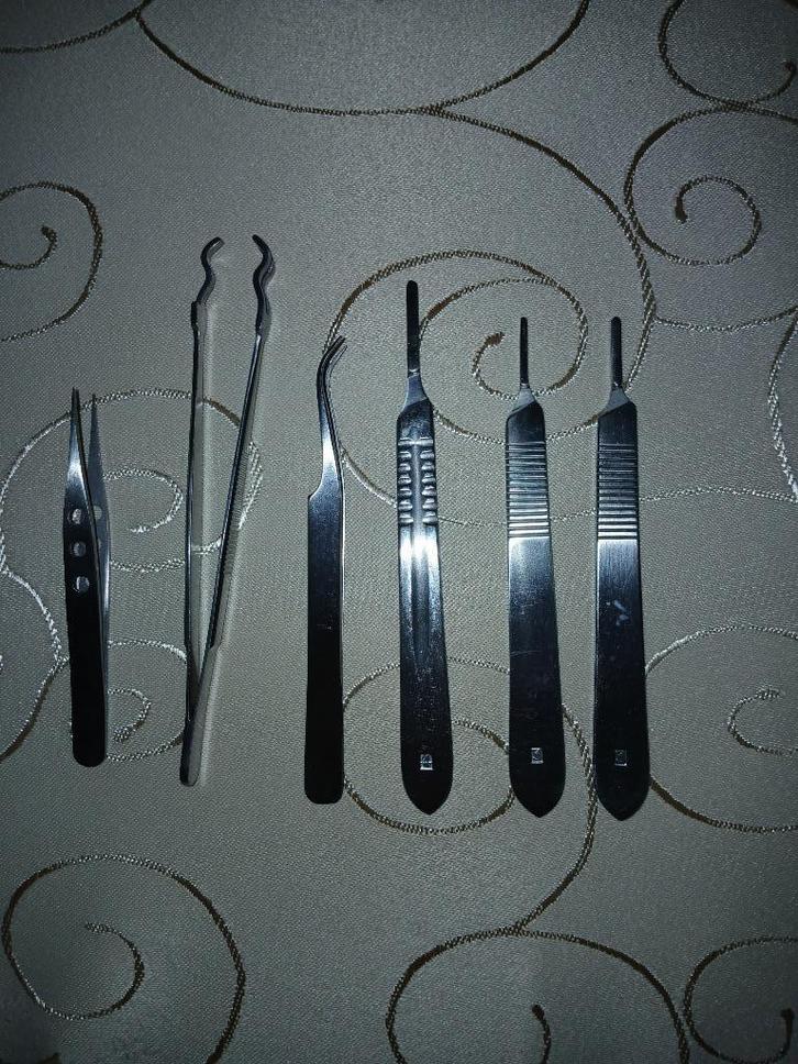 Pedicure spullen messenhouders/frezentang en pincetten, Sieraden, Tassen en Uiterlijk, Uiterlijk | Lichaamsverzorging, Nieuw, Overige typen