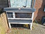 Mooi konijnenhok kunstof, Dieren en Toebehoren, Knaagdieren en Konijnen | Hokken en Kooien, Ophalen, 110 cm of meer, Zo goed als nieuw