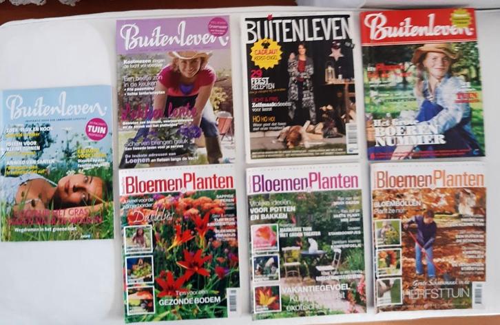 Buiten,bloemen,tuin magazine's/tijdschriften, Boeken, Tijdschriften en Kranten, Gelezen, Ophalen of Verzenden