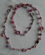 kadootje? Rose/lila ketting, Ophalen of Verzenden, Nieuw, Roze, Overige materialen