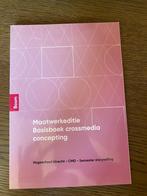 Basisboek Crossmedia Concepting, Verzenden, Zo goed als nieuw, HBO, Boom