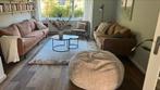 Stoere bank in kleur cognac (4,5 zits), Huis en Inrichting, Ophalen, Gebruikt, Stof