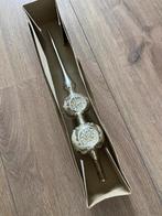 Mooie oude kerstboompiek van glas piek deukballen zilver, Diversen, Kerst, Ophalen of Verzenden, Zo goed als nieuw