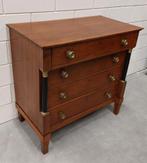 Antiek Empire Hollands ladekastje. Eiken., Antiek en Kunst, Antiek | Meubels | Kasten, Ophalen