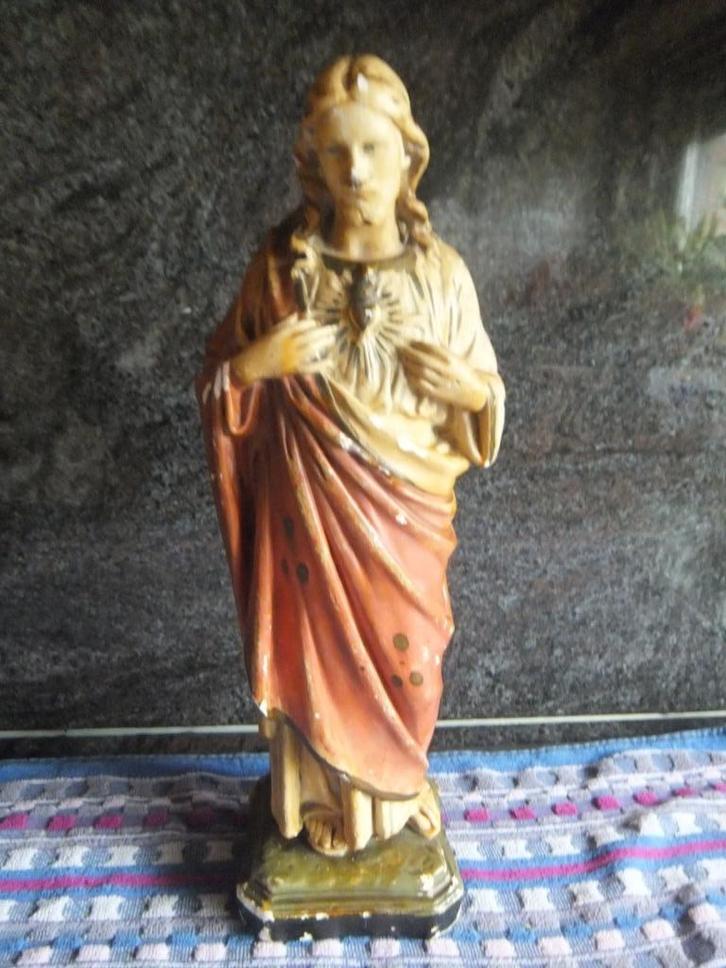 heilig hart beeld ,jezus, Antiek en Kunst, Antiek | Religie, Ophalen of Verzenden