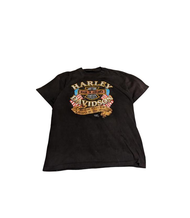 Vintage 1991 Harley Davidson Motor City Detroit Tee –Size XL, Kleding | Heren, T-shirts, Zo goed als nieuw, Maat 56/58 (XL), Zwart