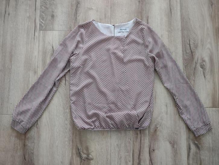Prachtige grijs rode blouse met patroon van Amelie Amelie, L, Kleding | Dames, Blouses en Tunieken, Zo goed als nieuw, Maat 42/44 (L)