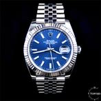 Rolex Datejust 41 126334 Blue dial Fullset 06-2023, Staal, Gebruikt, Rolex, Polshorloge