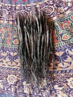50 dikkere grijze human hair dread extensions met krullende, Nieuw, Ophalen of Verzenden, Pruik of Haarverlenging