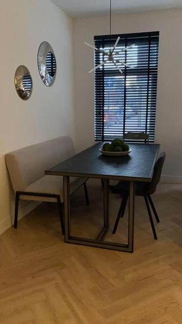 Eetkamerbank + eettafel