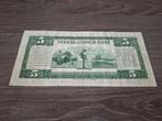 Biljet 5 gulden Nederlands-Indië, Wilhelmina 1943, Postzegels en Munten, Bankbiljetten | Nederland, Ophalen of Verzenden