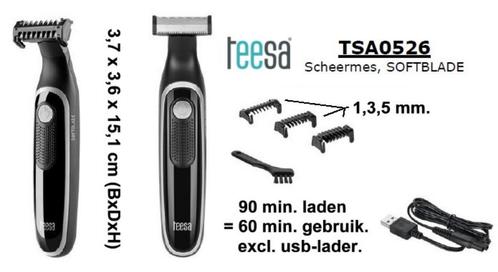 Teesa TSA0526 Softblade scheermes, Sieraden, Tassen en Uiterlijk, Uiterlijk | Gezichtsverzorging, Nieuw, Verzorging, Gehele gezicht