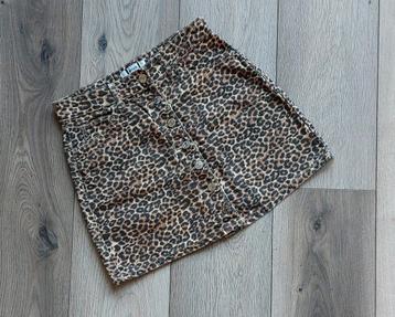 JENNYFER Jeans Rok beige bruin zwart print XS🙂 beschikbaar voor biedingen