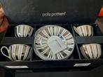 Pols potten thee / koffie kopjes en schotelsx4x goud zilver, Huis en Inrichting, Ophalen of Verzenden, Nieuw, Overige stijlen