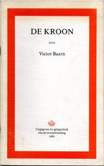 De kroon / Victor Baarn [= Hugo Brandt Corstius] - 1980, Boeken, Geschiedenis | Vaderland, Gelezen, 20e eeuw of later, Verzenden