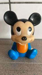 Vintage piepbeest Mickey Mouse 1985 Disney rubber, Mickey Mouse, Ophalen of Verzenden