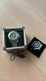 Kyboe Giant 48 6012 grijs horloge, Overige merken, Staal, Ophalen of Verzenden, Zo goed als nieuw