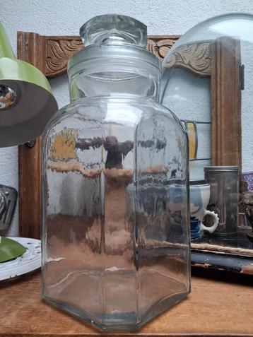 nostalgische glazen snoeppot / 34 cm hoog beschikbaar voor biedingen