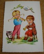 Kinderkaart : Muziek maken Poes / Kruger, Ophalen of Verzenden, 1960 tot 1980, Ongelopen, Overige thema's