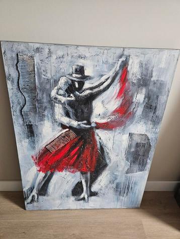 Tango danspaar, ballroom latin danspaar schilderij beschikbaar voor biedingen