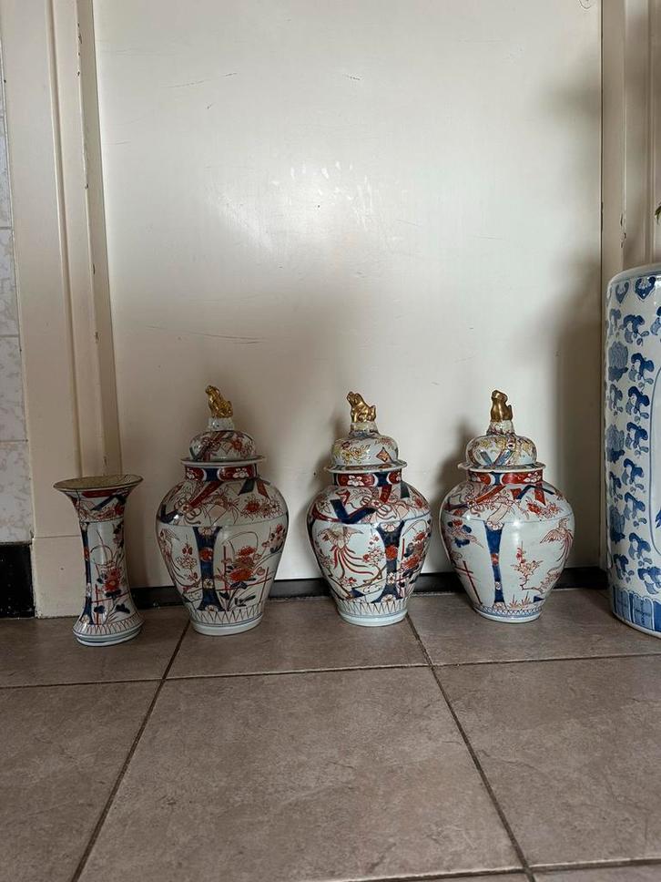 18e Eeuwse Imari Vazen japan japans kaststel antiek, Antiek en Kunst, Antiek | Vazen, Ophalen