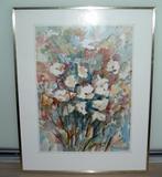 Aquarel van Jan Hendriks (Hilversum) 1994 . gouden lijst . m, Minder dan 50 cm, Oorspronkelijke maker, Nieuw, Ophalen of Verzenden