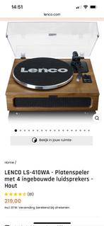 Lenco platenspeler LS-410 met 4 ingebouwde luidsprekers, Audio, Tv en Foto, Platenspelers, Verzenden, Nieuw, Platenspeler, Overige merken
