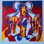 Grote zeefdruk van Maartje Wijngaarden, Antiek en Kunst, Ophalen of Verzenden