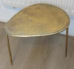 Metalen  goudkleurig krukje44 hoog, Huis en Inrichting, Krukjes, Ophalen of Verzenden, Gebruikt, Overige materialen