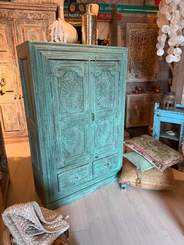 Prachtige India/Ibiza style kast  beschikbaar voor biedingen
