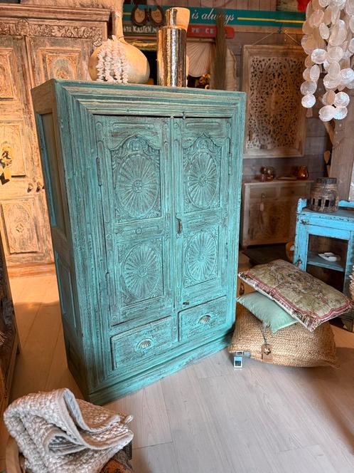 Prachtige India/Ibiza style kast, Huis en Inrichting, Kasten | Overige, Ophalen of Verzenden