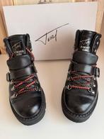 TORAL stoere leren boots maat 37, Zwart, Lage of Enkellaarzen, Ophalen of Verzenden, Zo goed als nieuw