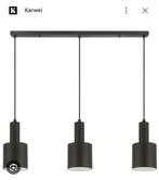 3x Zwarte Nordic Hanglamp Karwei, Huis en Inrichting, Lampen | Hanglampen, Ophalen, Zo goed als nieuw, Metaal, Minder dan 50 cm
