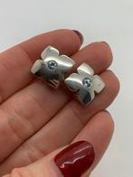S203 Prachtige zilveren clip oorbellen aquamarijn, Sieraden, Tassen en Uiterlijk, Oorbellen, Ophalen of Verzenden, X, Met edelsteen