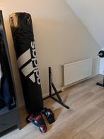 Bokszak 180 cm incl. Muurbeugel en handschoenen, Sport en Fitness, Boksen, Ophalen, Zo goed als nieuw, Bokszak