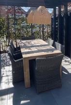 6 mooie wicker tuinstoelen met kussentjes van Bellagio, Ophalen, Zo goed als nieuw, Wicker
