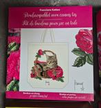 Franciens katten borduurpakket NIEUW  voor canvas tas, Ophalen of Verzenden, Nieuw, Borduurpakket