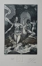 Exlibris / Ex libris H. Naidenov, Aphrodite and 3 Graces, Antiek en Kunst, Verzenden