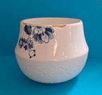 Heinen Delfts Blauw bloempot 10 cm, Rond, Ophalen of Verzenden, Zo goed als nieuw, Aardewerk
